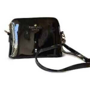 Kate Spade dark blue potent leather shoulder Bag with cross body strap